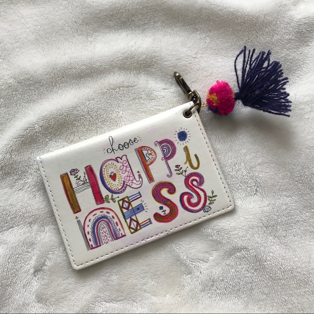 Choose Happiness key chain/card pouch
